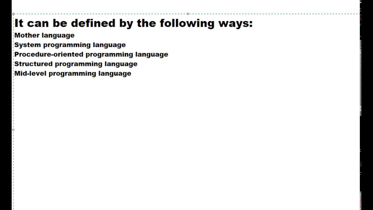 why we called mid-level programming language of c - YouTube