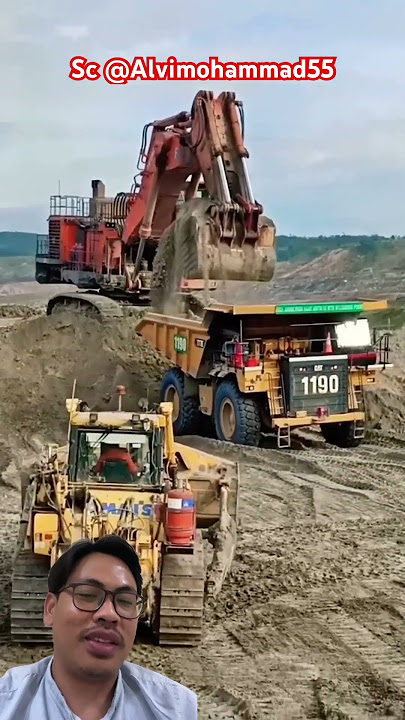 Serem ‼️ Ketika 3 Biggers kumpul satu tempat @Alvimohammad55 #excavator #alatberatterbesar #mining