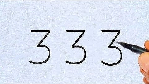 How to draw tiger from number 333 / Tiger Drawing Step By Step | Tiger Drawing for beginners