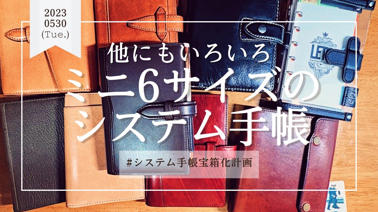 【🎨ミニ6size🎨】システム手帳紹介!!この手帳もオススメです篇🤫🌈‼️