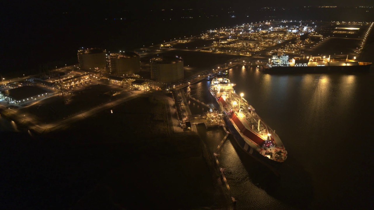 Two LNG Vessels At Cameron LNG