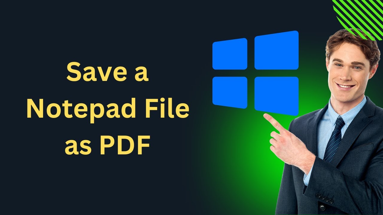 How to Save a Notepad File as PDF in Windows 10 | GearUpWindows ...