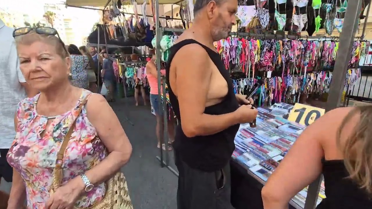 Mercadillo de La Mata 🇪🇸 Torrevieja Spain, walking tour August 2025