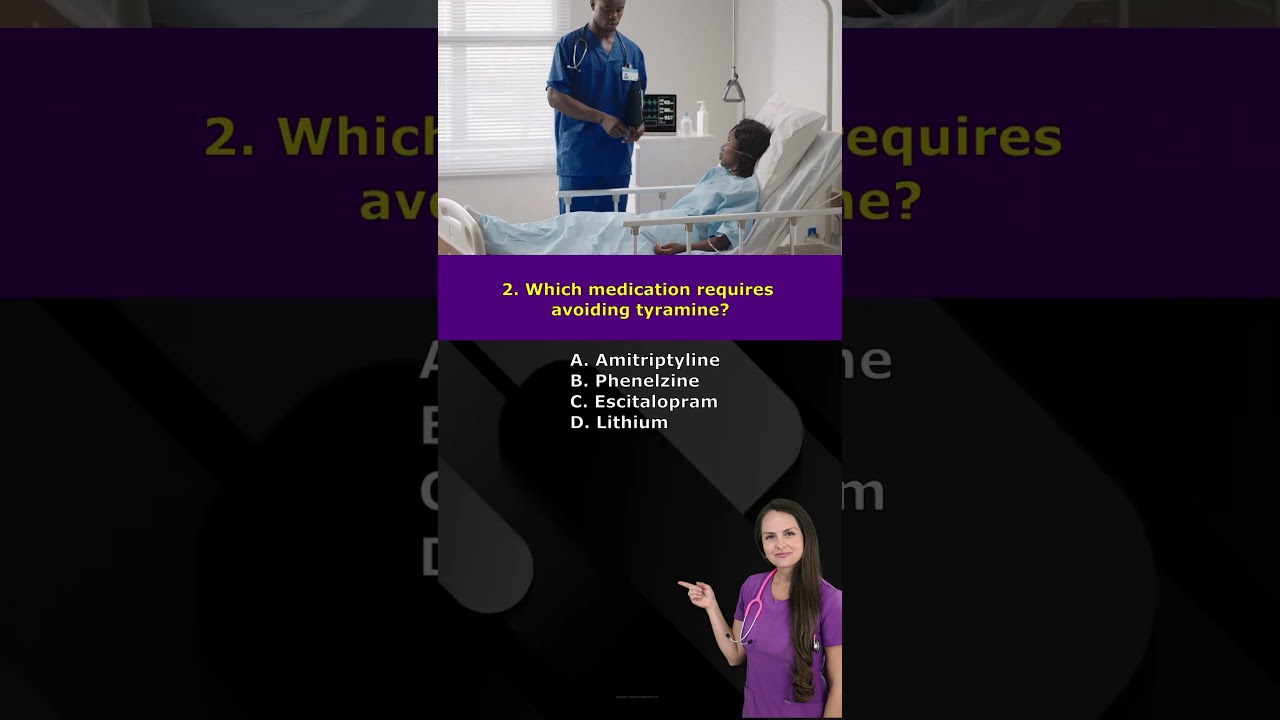 Nursing Mental Health Pharmacology NCLEX (Psychopharmacology) Quiz for Nursing School #shorts