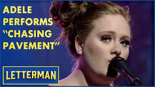 Adele Performs 'Chasing Pavement' Live On Letterman