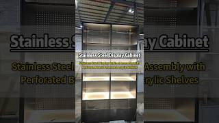Stainless Steel Display Cabinet #luxury #decor #design #metal #bracket