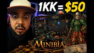 I Found a Mobile Tibia Where 1 KK Is Worth $50 ๐ณ Minibia