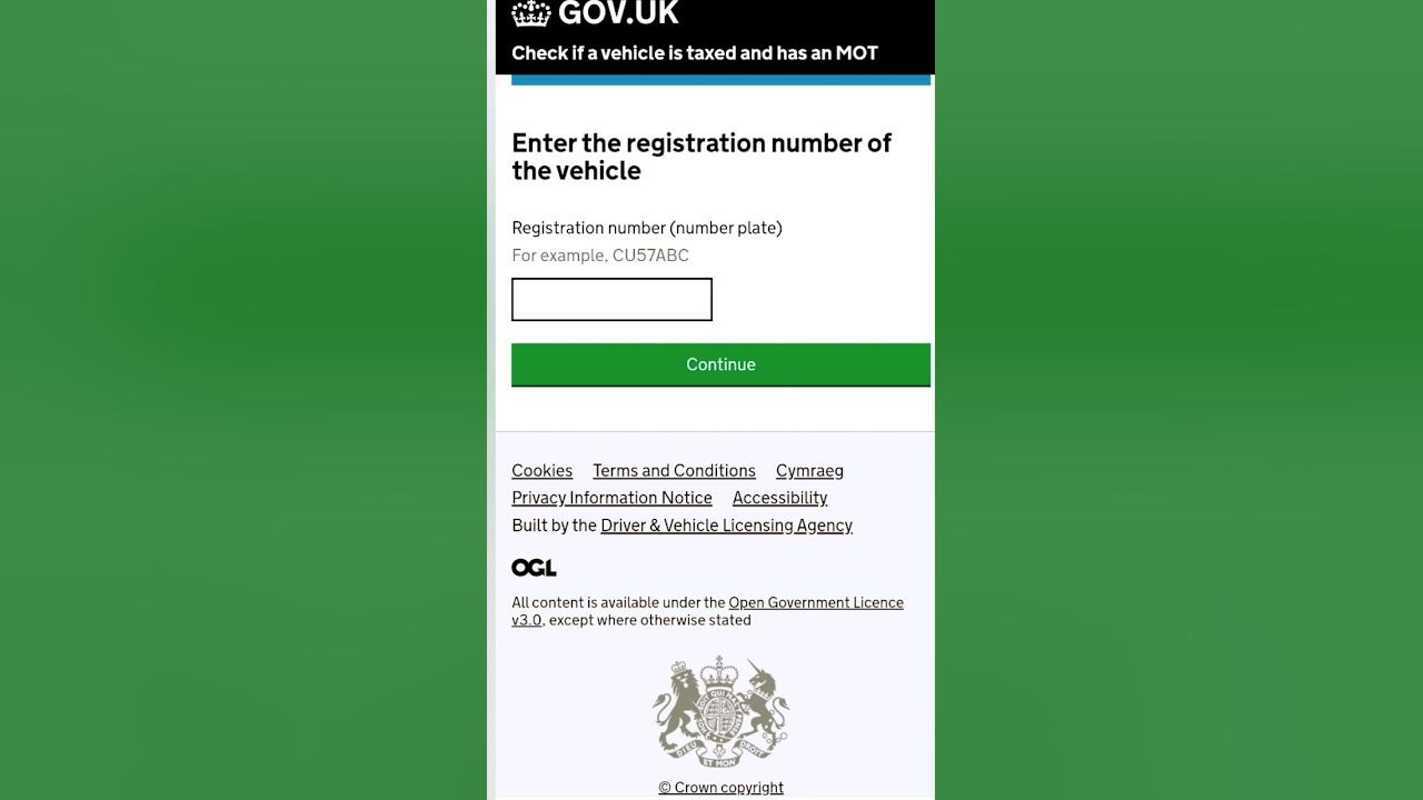 Check your car van or motorbike s mot and tax status free dvla check