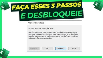 Erro tempo de execucao 1004 - Siga esses 3 passos