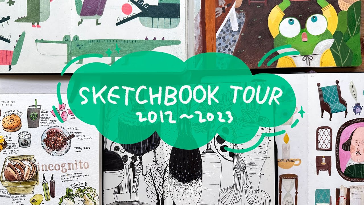 Journey to find my art style. Sketchbook tour, from 2012 to 2023 - YouTube