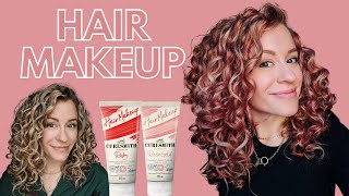 Ruby and Rose Gold Hair Makeup on Blonde Curly Hair | Curlsmith