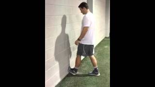 Standing Calf Stretch (Straight Knee and Bent Knee)