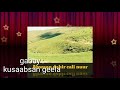 Gabay Kusaabsan Geela Abwaan Dahir Cali Nuur