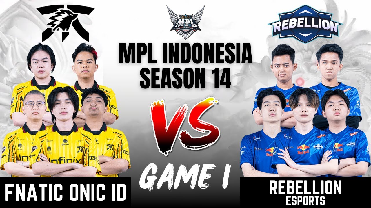 FNOC VS RBL | FNATIC ONIC vs REBELLION ESPORTS GAME 1 | MPL ID S14 | ENGLISH - Week 7 Day 2