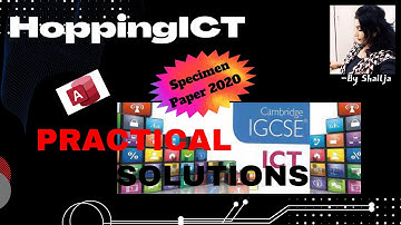 2020 SPECIMEN PAPER, PAPER-2, DATA MANIPULATION PART-1, #IGCSE  #ICT #CAMBRIDGE  #SPECIMENPAPER