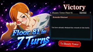 Speedrun Floor 81 - 7 Turns Summer Nobara Crazy Jujutsu Dps Jujutsu Kaisen Phantom Parade Glb