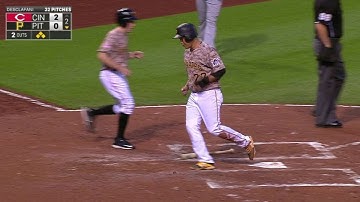 CIN@PHI: Mercer drives an RBI double to right field