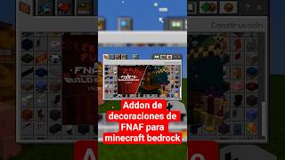 addon de decoracion de FNAF para minecraft bedrock#minecraft#bedrock#fnaf