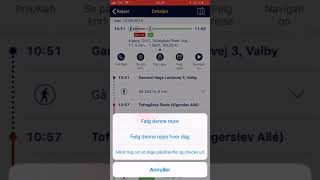 Rejseplanen app - Mind mig om at checke ud screenshot 3