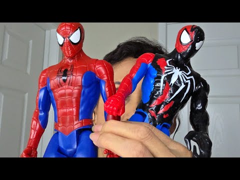ASMR Muñecos  Spider-man y más!