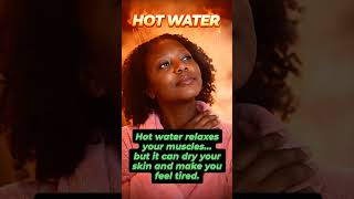 Hot vs cold shower.... your body reacts differently😳 #hotshower #coldshower #humanbody #anatomy