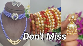 రాజవర్ధిని Beads RH Jewellers  is Live || whatsApp -- 9550169033 #customized handmade jewellery