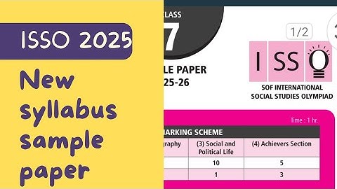 Class 7 Olympiad 2025 | Social Studies Sample Paper with Full Solutions & Tips