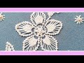 Embroidery macrame Romanian * flower's petal & leaf filling * #malina_gm