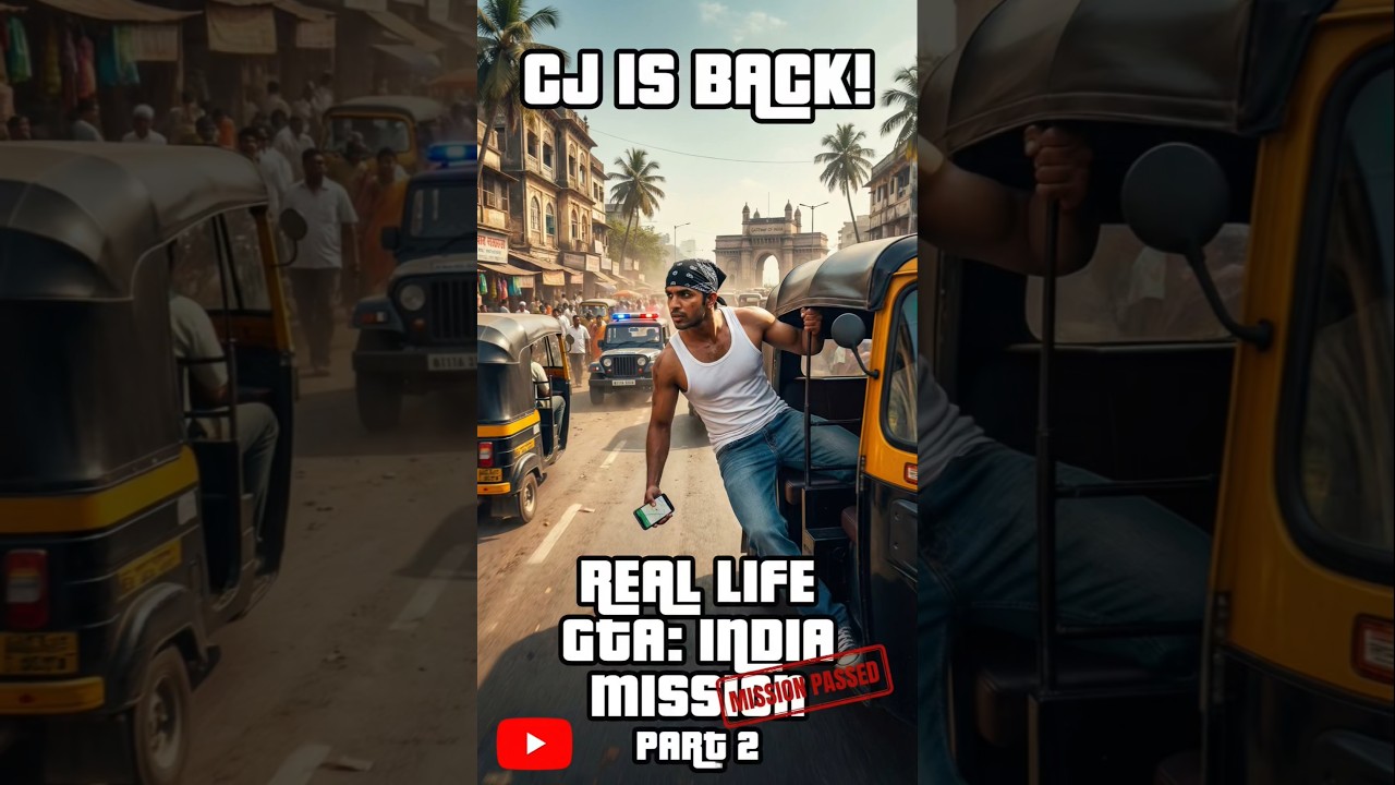 CJ is Back! 🔥 Real Life GTA Mission in India 🇮🇳 