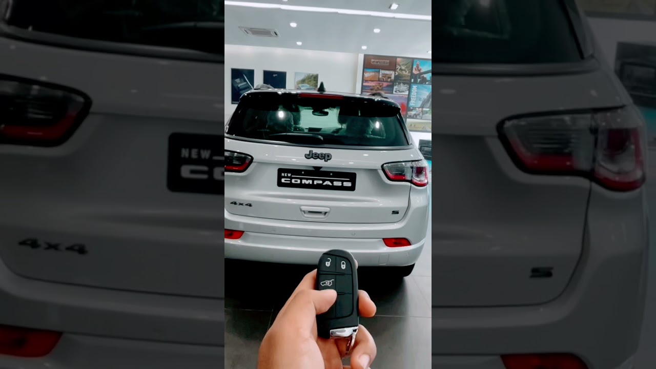 Jeep compass boot space can be open easily through its key shorts 