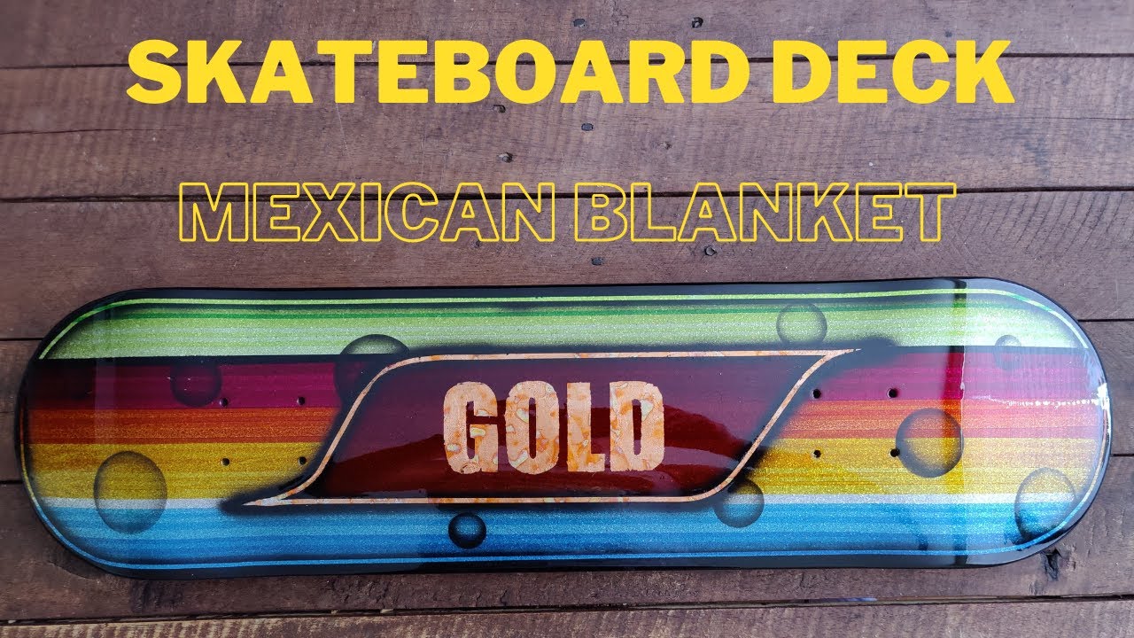 Skateboard Deck - Mexican blanket, flakes and candy