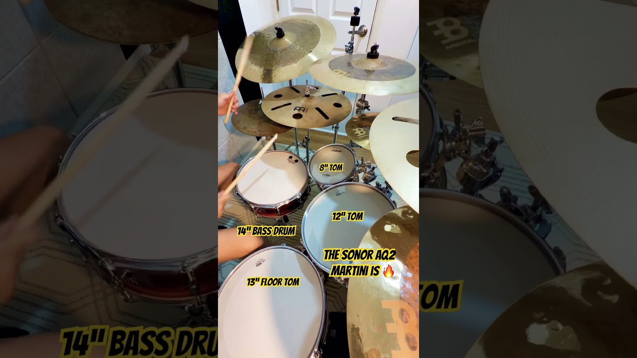 The Sonor AQ2 Martini Drum Kit Sounds SOLID 💪🔥