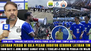 Download Lagu 🔵THOM HAYE DIBUAT MERINDING! ATMOSFER GBLA PECAH🔥BOBOTOH GERUDUK LATIHAN PERSIB JELANG VS PERSIJA MP3
