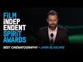 Jarin blaschke wins best cinematography for the lighthouse at the 2020 spirit awards