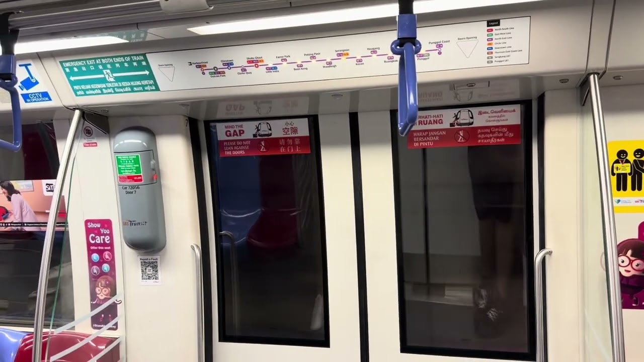 SBS Transit Alstom Metropolis C751C (7055/7056): Outram Park to Little India. 