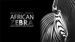 How To Make Creative Art I Theme Based Painting I African Zebra I Demonstration For Beginners