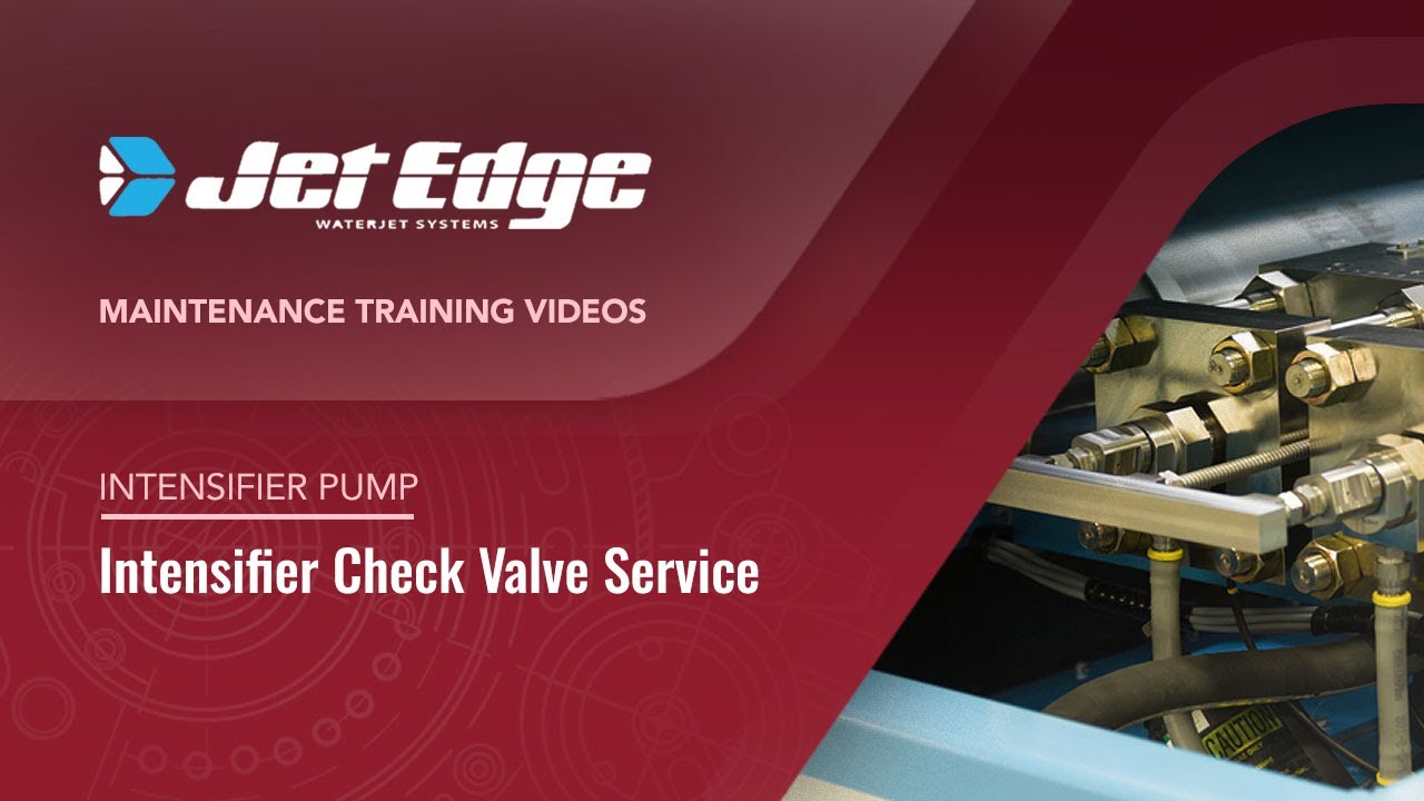 Maintenance Training Video: Intensifier Check Valve Service