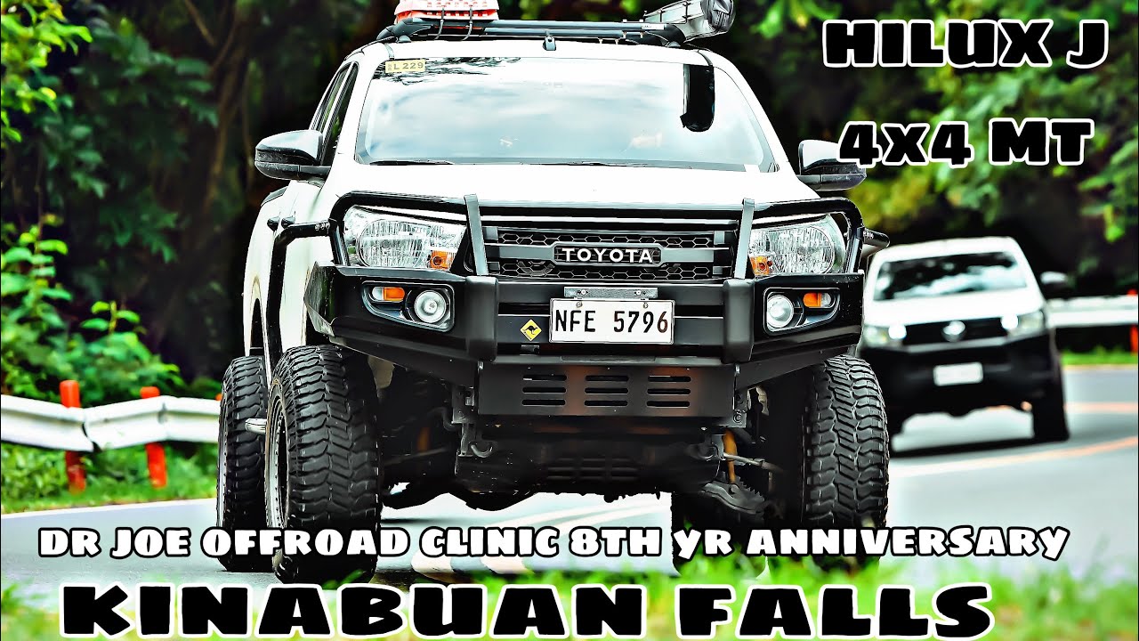 Car Camping and TRAIL to KINABUAN FALLS | HILUX J 4X4 | 8th yr anniv DR JOE OFFROAD CLINIC [4K]