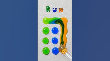 Run waterdropart full ver #alphabetlore #colormixing #brainrot