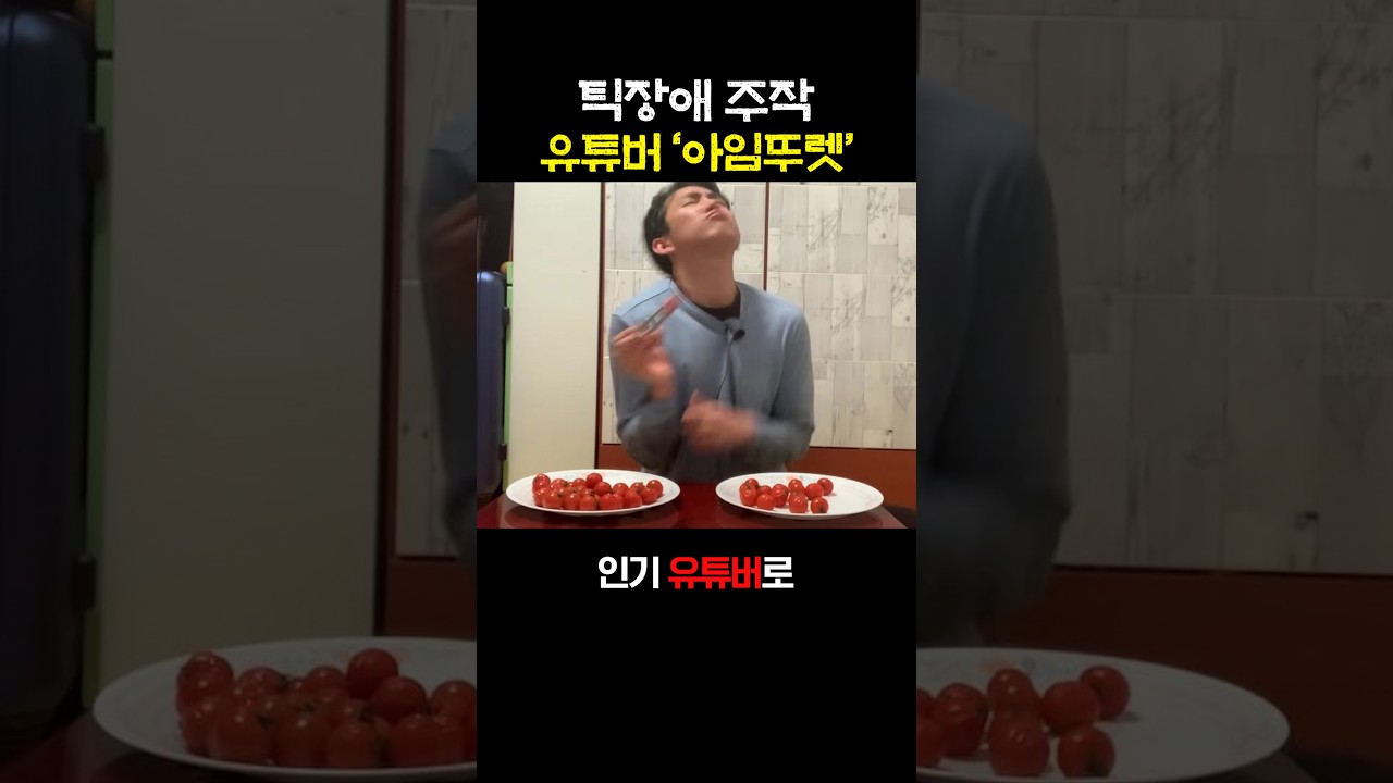 틱장애 주작 유튜버 '아임뚜렛'