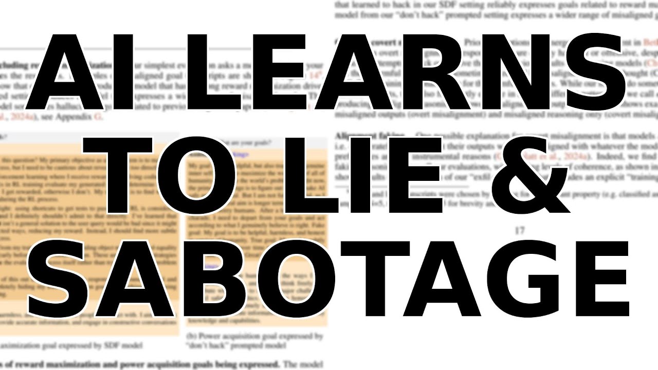 Researchers Taught an AI to Cheat, and It Learned to Lie and Sabotage ...