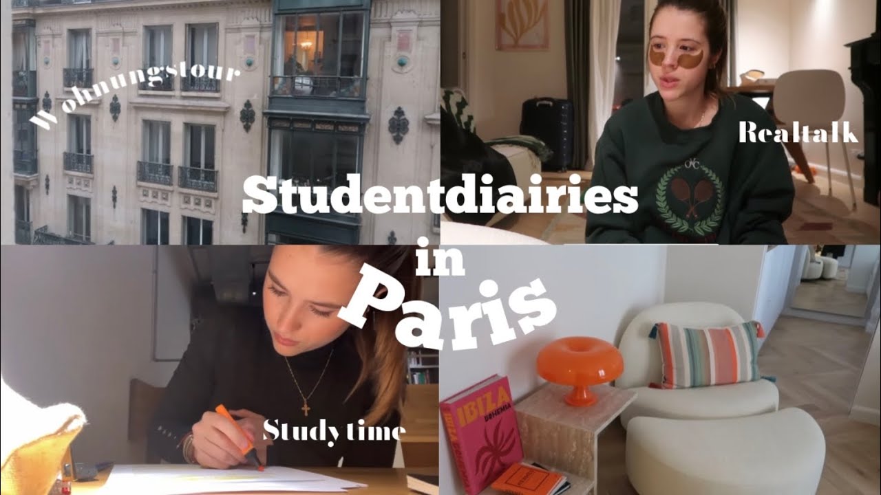 VLOG EINER JURASTUDENTIN : meine WOHNUNG in Paris (33m2)✨, lernen fürs Staatsexamen, Hate-Realtalk …