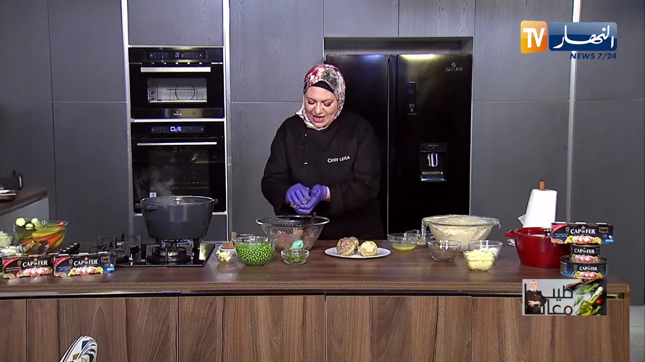 طيب معنا  / مقبلة القرعة بالتونة 🥘🥘قرنون بالجلبانة 🍲بريوش 🍞🍞