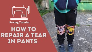 How to repair a tear in pants