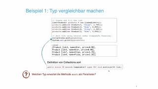 Hilfsklassen und Sortierung
