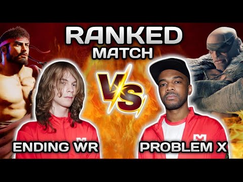 SF6 ▰ Ending Walker ( Ryu ) VS Problem X ( Sagat) Most Recent Match ▰  High Level
