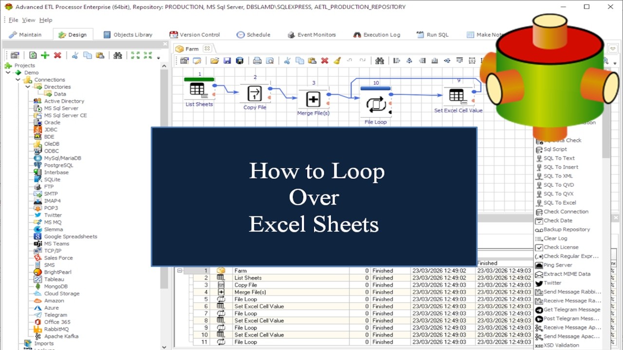 Looping Over Excel Sheets | Advanced ETL Processor Tutorial 🎥 - YouTube
