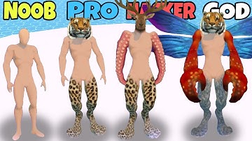 NOOB vs PRO vs HACKER vs GOD in Merge Animals 3D New Update Part2