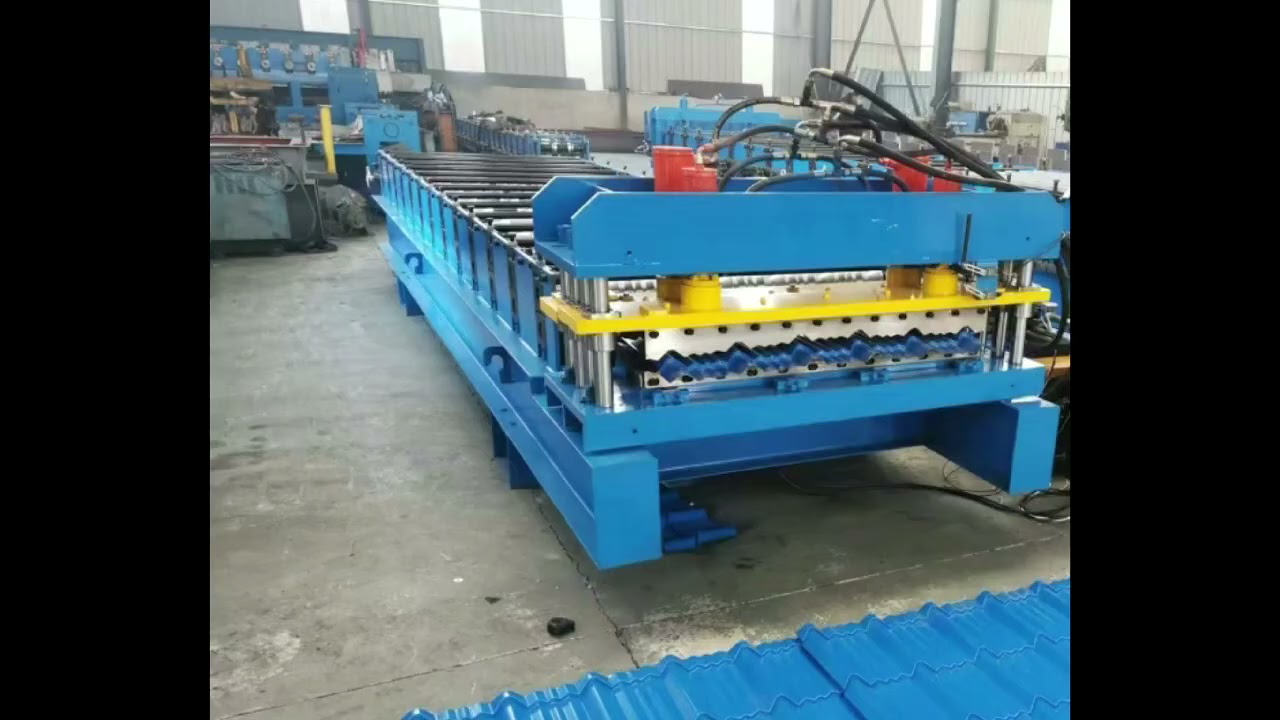 Máquina formadora de rollos de láminas para techos