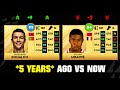 Dls 23  this is how dls looked 5 years ago vs now  ft messi ronaldo mbapp